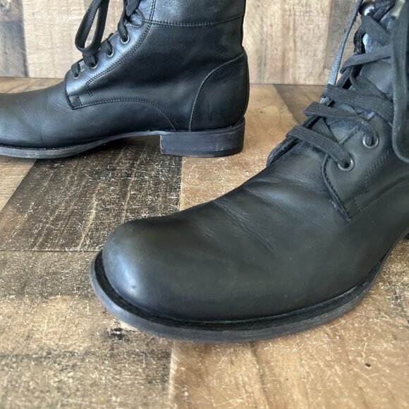 John Varvatos Handmade Italy Black Ankle Boots Mens 9 - Picture 11 of 12